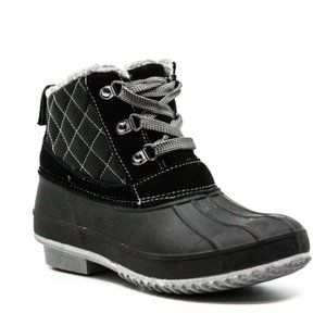 Khombu black short dixie boots size 7